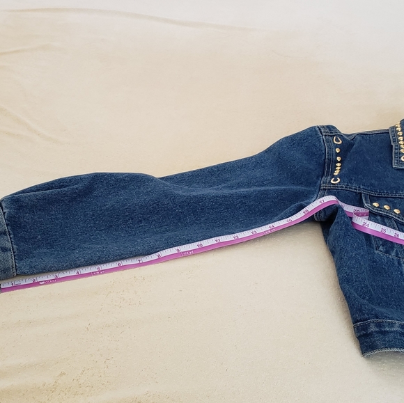 Encore Custom denim studded jacket  Medium - Picture 13 of 15